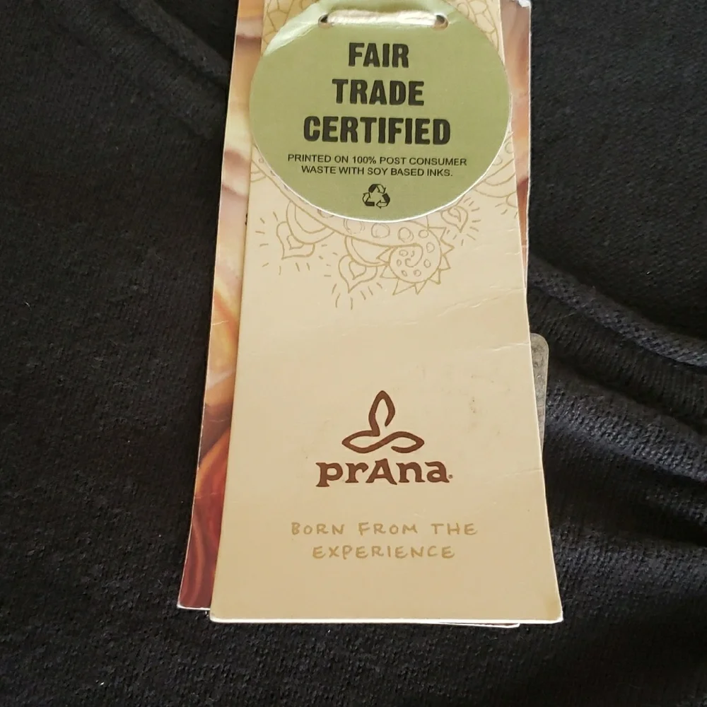 Prana 100% Organic Cotton Charcoal Knit Top,zise Xl. - Picture 9 of 10